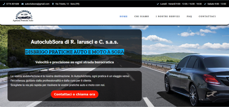 AutoclubSora – Agenzia di Disbrigo Pratiche Auto